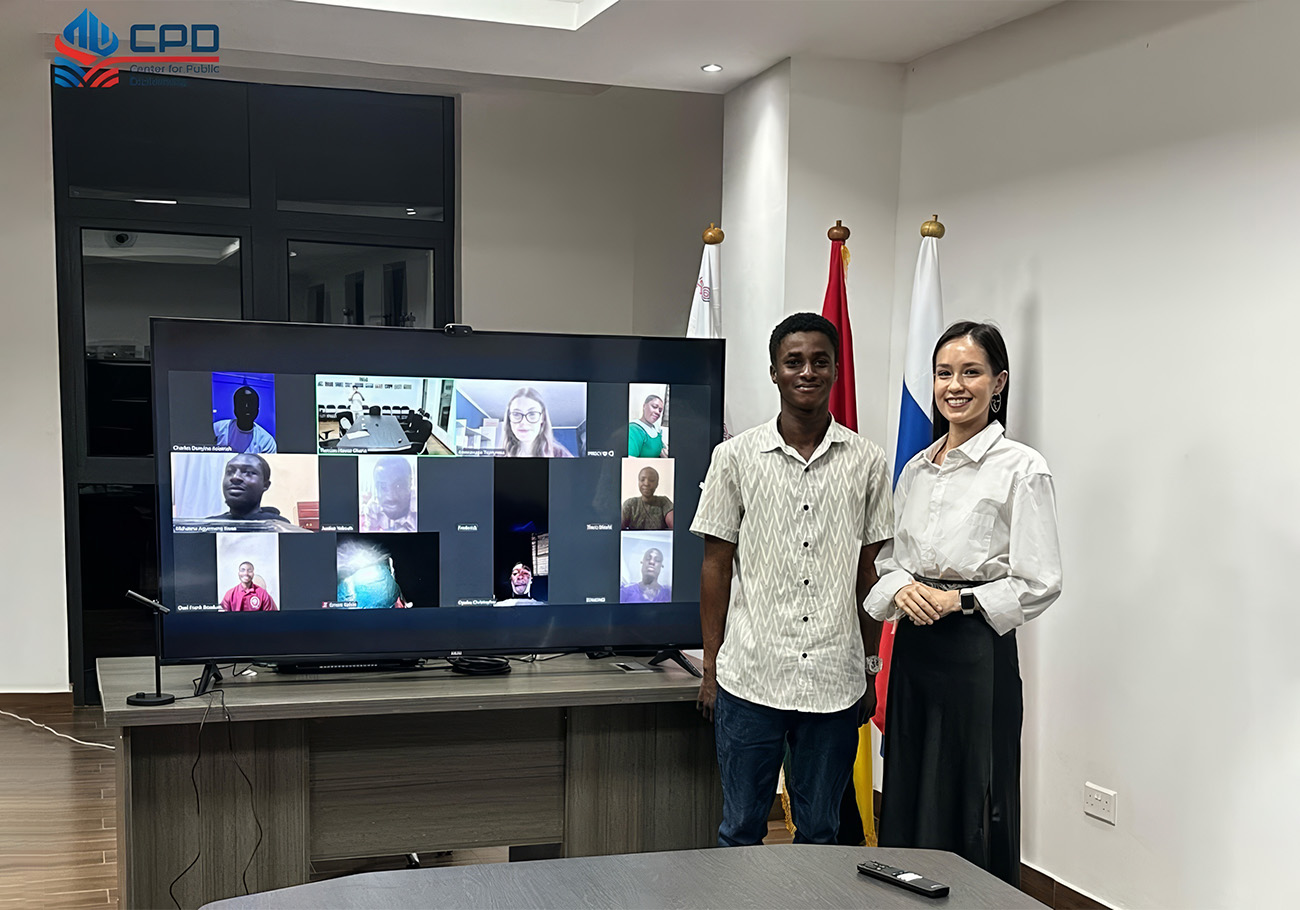 Students from Ghana under a targeted training program study Russian language